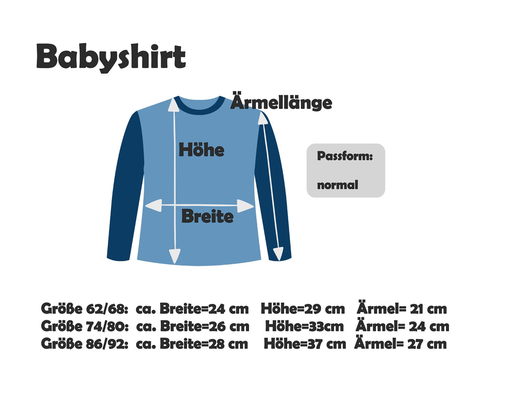Babyshirt Brezel Langarm, navy