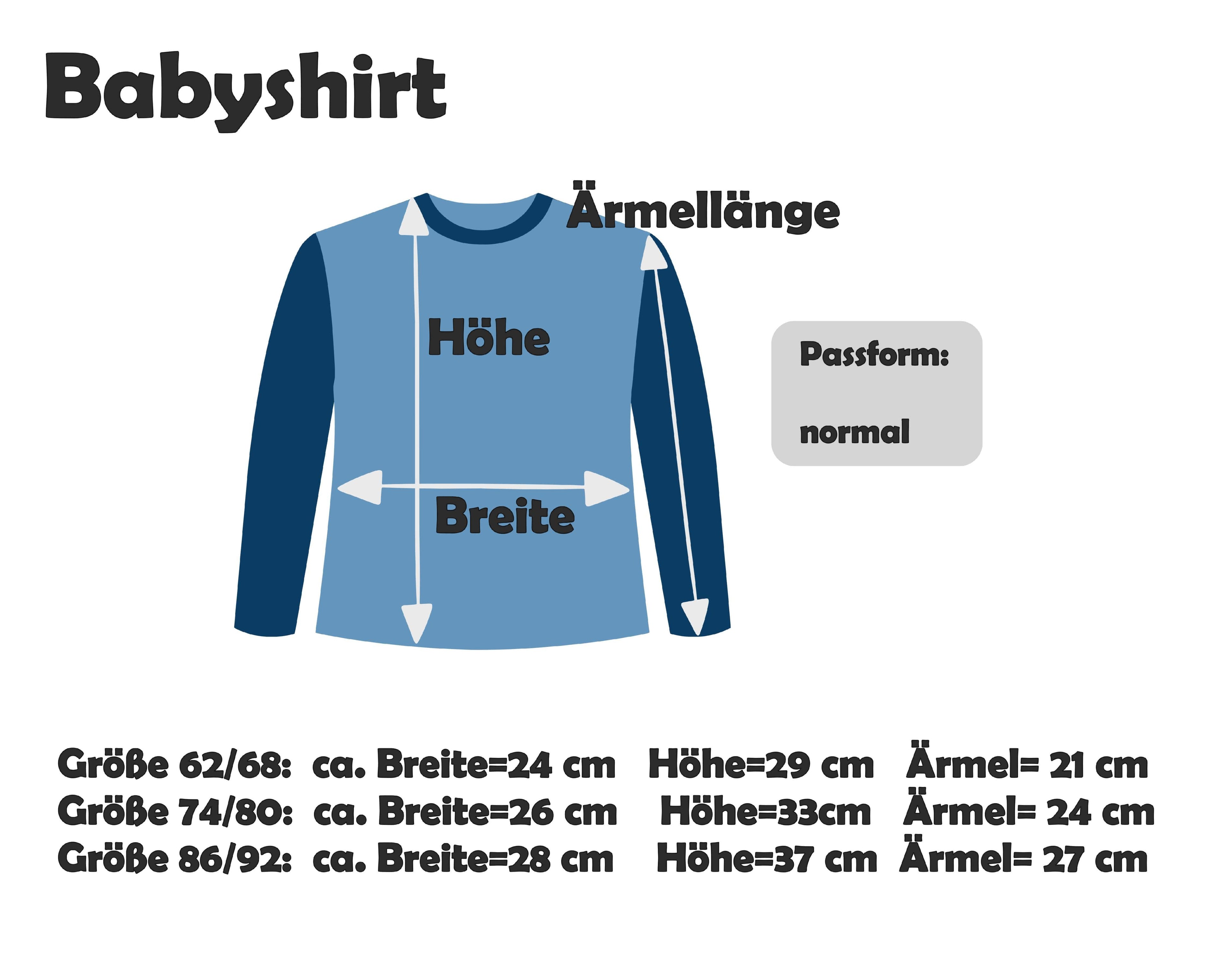 Kindergartenshirt Langarm navi