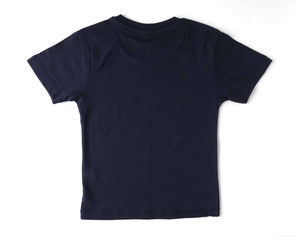 Einschulungsshirt Stifte Kurzarm navy
