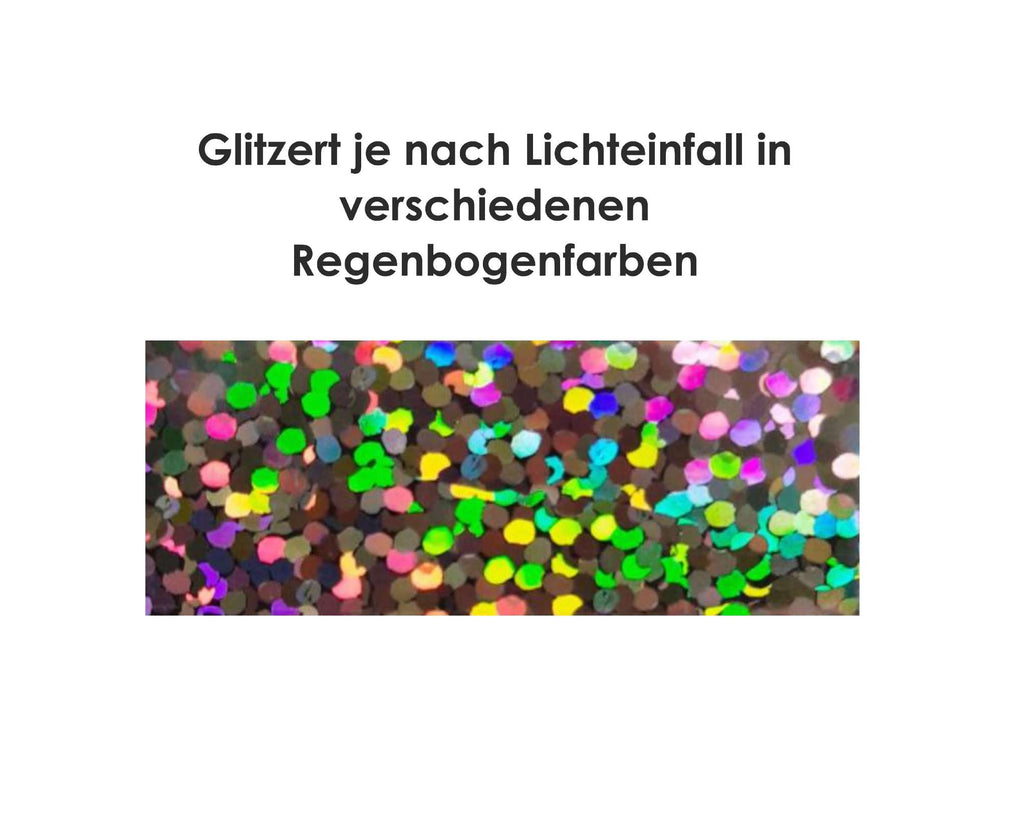 Detail von holographischem Effekt auf Shirts von Smartbabies