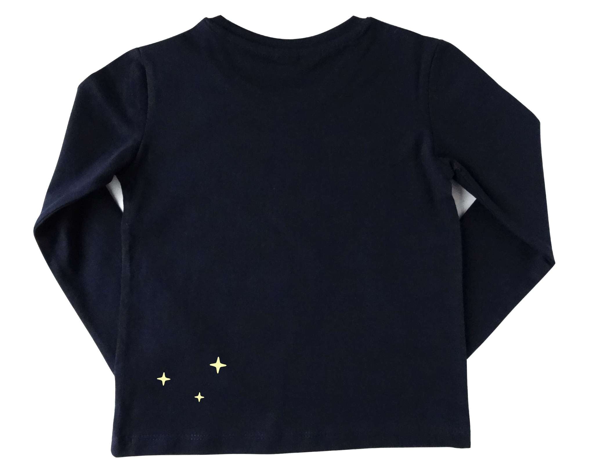 Rückseite Geburtstagsshirt Astronaut mit Sternen