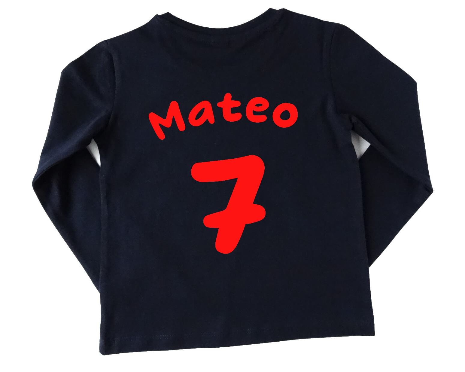 Trikot Rückseite von Geburtstagsshirt Bowling Kegeln für Kinder mit Name und Zahl und holographischer Effekt