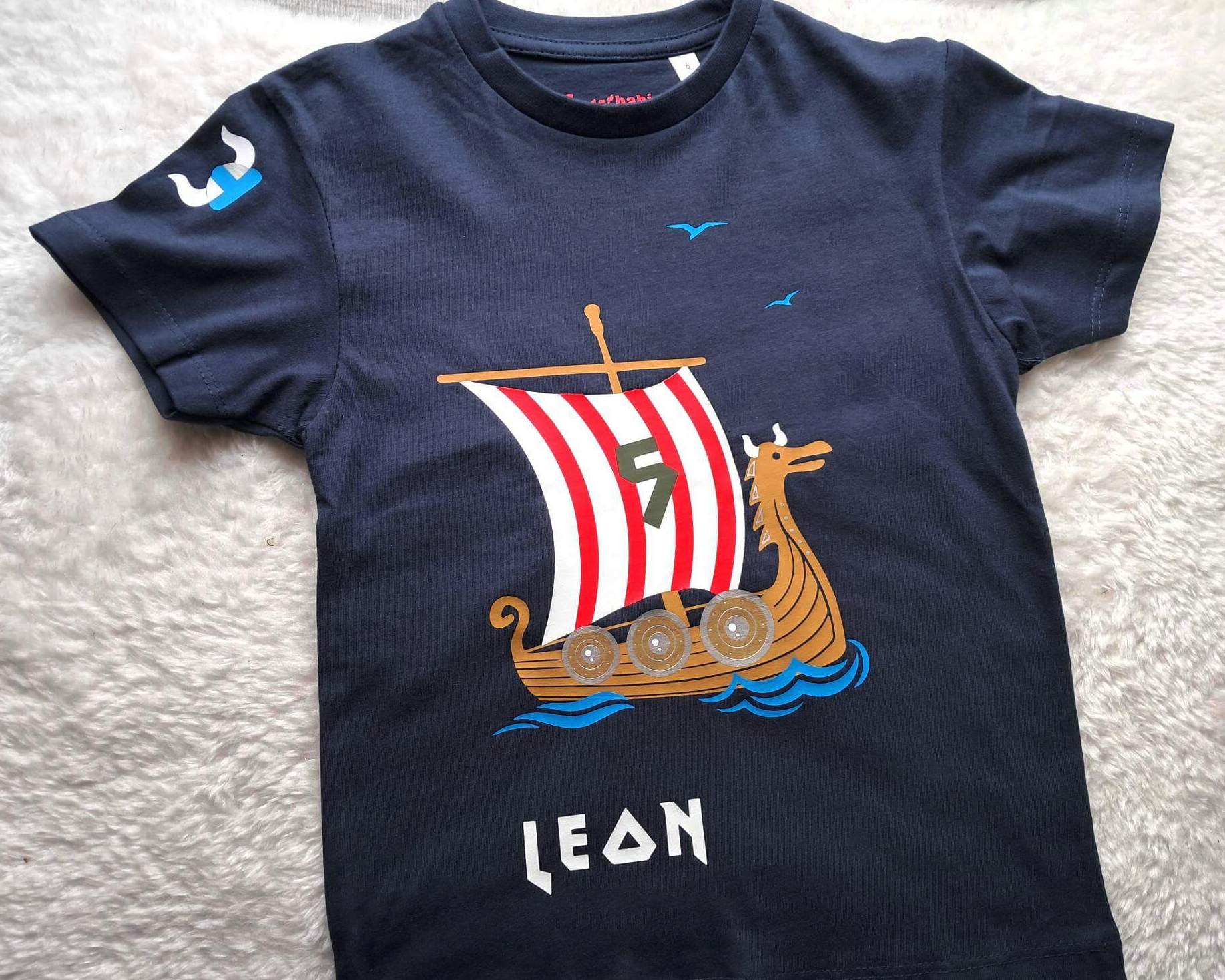 Geburtstagsshirt Wikinger Kurzarm
